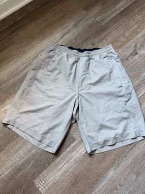 Birddogs Light Gray Athletic Shorts Workout Adjustable Bird Dog Shorts Size M